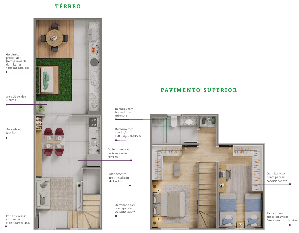 Casa Júnia Sobrado 2 Dorms.