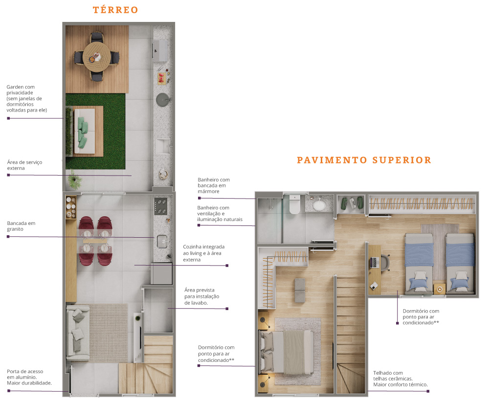 Casa Marina Sobrado 2 Dorms.